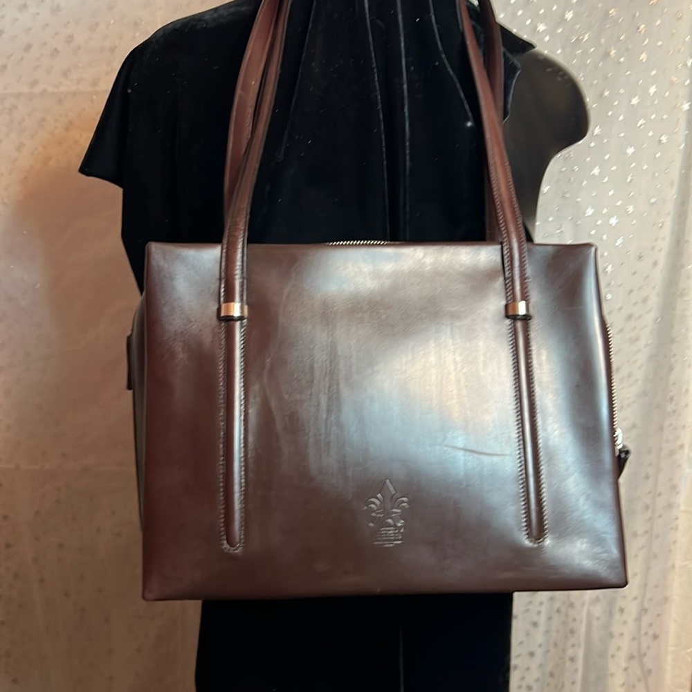 Dark brown leather Giancarlo Magucci 👜